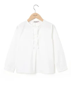 Acanthe Blouse volant devant Blanc Sale