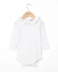 Acanthe body col volanté Blanc Outlet
