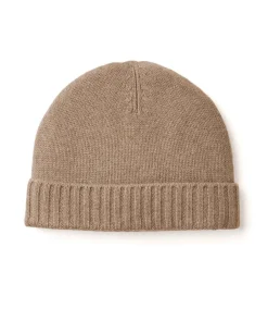 Acanthe Bonnet 100% cachemire Beige Discount