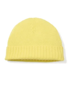 Acanthe Bonnet 100% cachemire Jaune Hot
