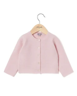 Acanthe Cardigan col rond naissance laine-cachemire rose pâle Rosepâle Best Sale