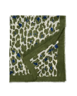 Acanthe Carré en laine imprimé panthère imprimépanthère Online