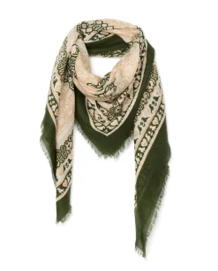 Acanthe Carré en laine imprimé patchwork imprimépatchwork Cheap