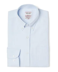 Acanthe Chemise ajustée col boutonné oxford ciel OxfordcielN1 Clearance