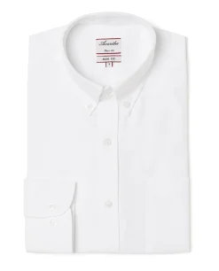 Acanthe Chemise ajustée col boutonné oxford blanc OxfordblancN13 Fashion