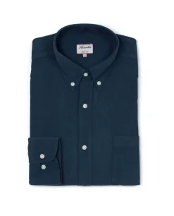 Acanthe Chemise col boutonné velours Indigo Clearance