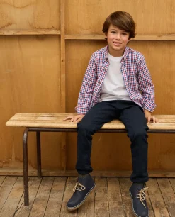 Acanthe Chemise flanelle manches longues vichy bleu/rouge vichybleu/rouge Shop