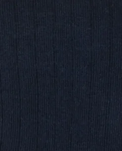 Acanthe Collants côtes plates Marine Hot