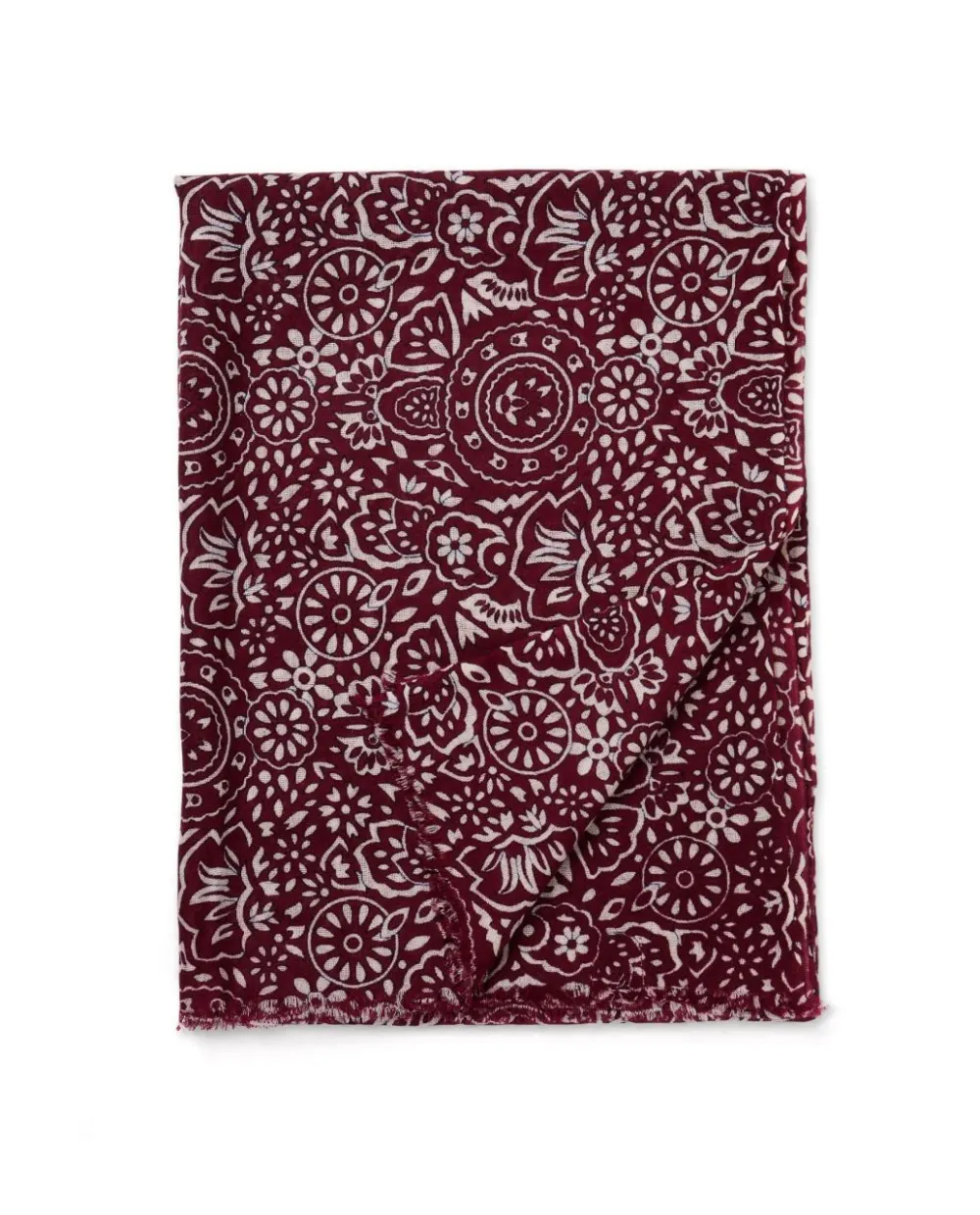 Acanthe Echarpe en laine imprimé indien impriméindien Flash Sale