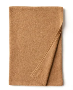 Acanthe Echarpe longue 100% cachemire Camel Discount