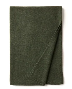 Acanthe Echarpe longue 100% cachemire Kaki Fashion