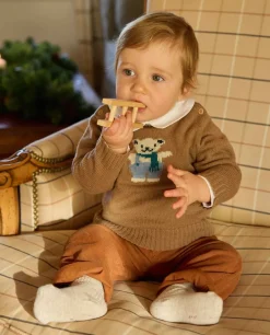 Acanthe Pantalon velours caramel Sale