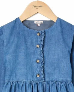 Acanthe Robe boutons Denim Online