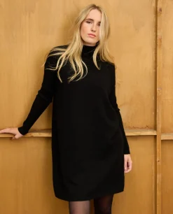 Acanthe Robe col roulé 100% cachemire Noir Online