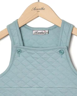 Acanthe Salopette molletonnée bleu vert bleuvert Discount