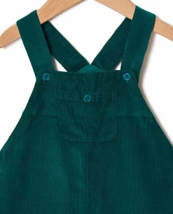 Acanthe Salopette velours Vert Discount