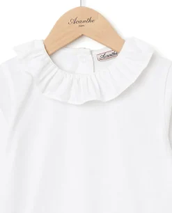 Acanthe T-shirt à volants blanc blanc/blanc Shop